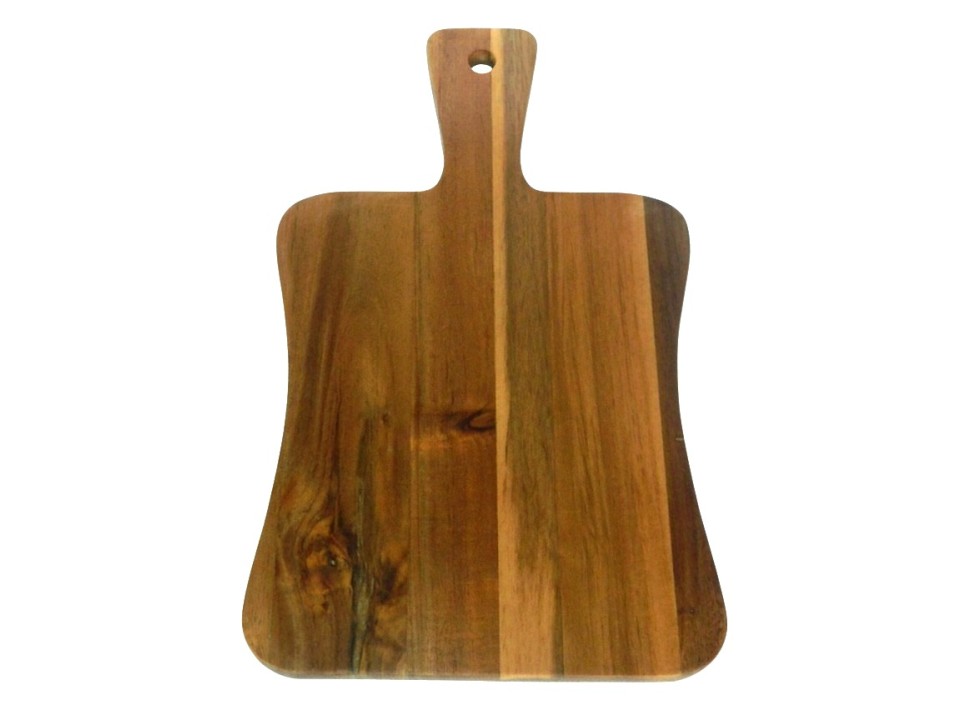 Exquisite Acacia Wood Charcuterie Board with Handle - Durable Serving Platter